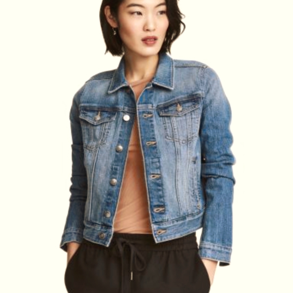 H&M Light Blue Denim Jean Jacket